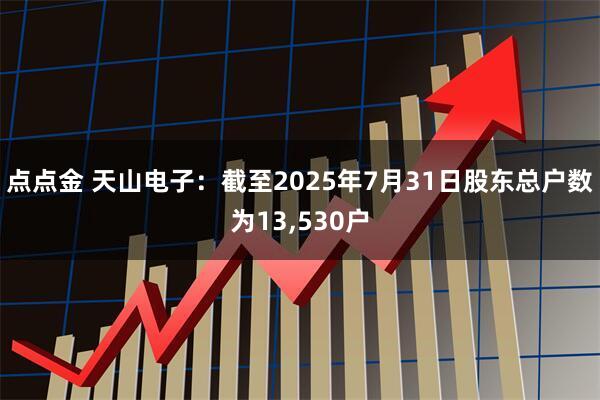 点点金 天山电子：截至2025年7月31日股东总户数为13,530户