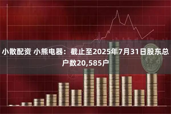 小散配资 小熊电器：截止至2025年7月31日股东总户数20,585户