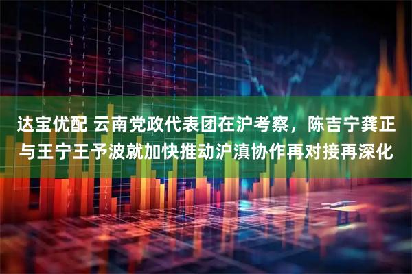 达宝优配 云南党政代表团在沪考察，陈吉宁龚正与王宁王予波就加快推动沪滇协作再对接再深化